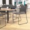 Flash Furniture Gray Plastic Stack Chair with Steel Sled Base RUT-NC499A-GY-GG - alternate 1